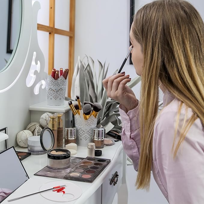 2 Pcs Makeup Palette Tray Clear Makeup Mixing