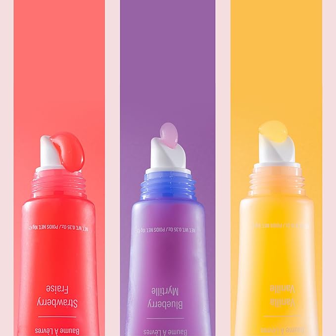 W7 Gloss Away Lip Balm - 2 Piece Set - Nourishing Lip Balm Formula With Shea Butter - Strawberry