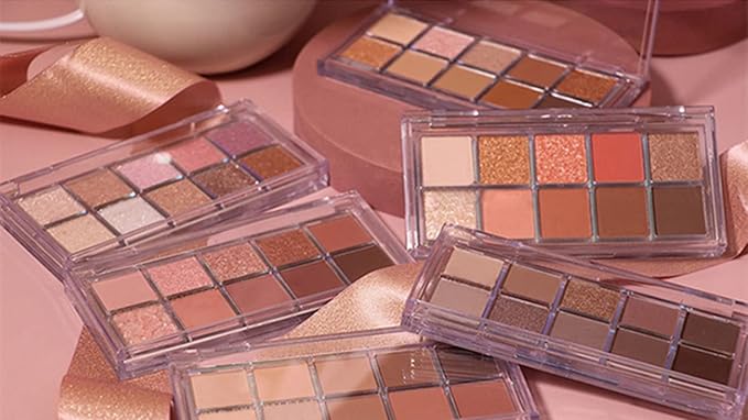 Go Ho 10 Colors Eyeshadow Palette,Shimmer&Glitter Eyeshadow Korean Makeup,Highly Pigmented Shades,Shinning Diamond Looking,Waterproof Eyeshadow Makeup Palette,07 Galaxy Sky Sparkle