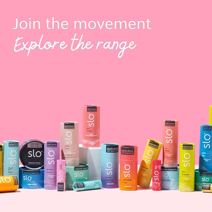 Slo | Natural Lip Balm - All Natural Ingredients, Vegan & Cruelty Free, Hydrating & Soothing, Plastic Free, Paper Packaging | Raspberry + Rosehip, (0.28oz/8g)