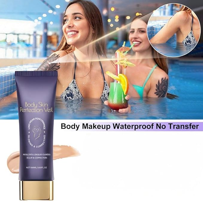 Body Concealer Cream 3.65 Fl Oz - Full Coverage for Skin Imperfections & Uneven Tone - Lightweight Natural Finish - Daily Moisturizing Face & Body Makeup with Centella Asiatica (Natural Radiance)