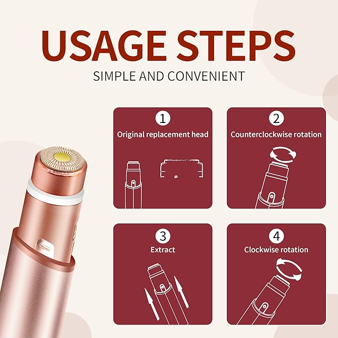 for Flawless Replacement Heads Gen 3 - Finishing Touch Flawless Facial Hair Remover Replacement Blades for Women, Shaver & Razor (4 pack Generation 3)