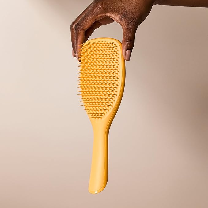 Tangle Teezer Ultimate Detangler Curly Hair Brush, Dry & Wet Hairbrush, Reduces Frizz & Breakage, for Curly to Coily, 3C to 4C Hair Types, Large, Yellow Daffodil