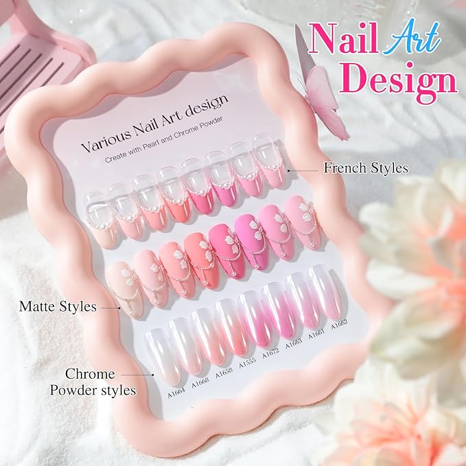 Double Rhythm 28Pcs 0.5Oz Gel Nail Polish Set Same Color Same Bottle Soak Off Gel Polish Kit Nail Art Manicure Salon DIY at Home for Women (Neutral Skin Pink Nude Collection-T24-12)