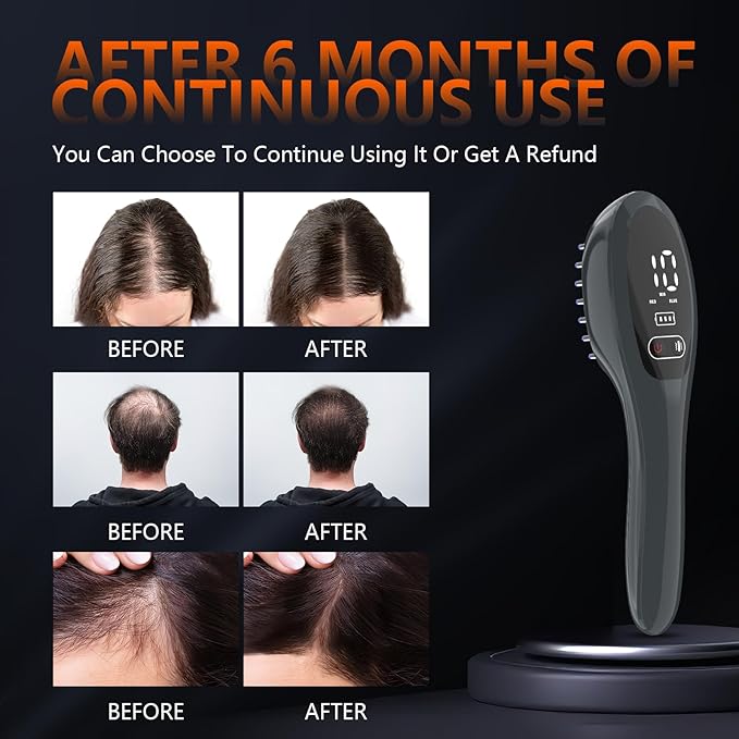 Laser Therapy Hair Growth Comb, red light therapy for hair growth