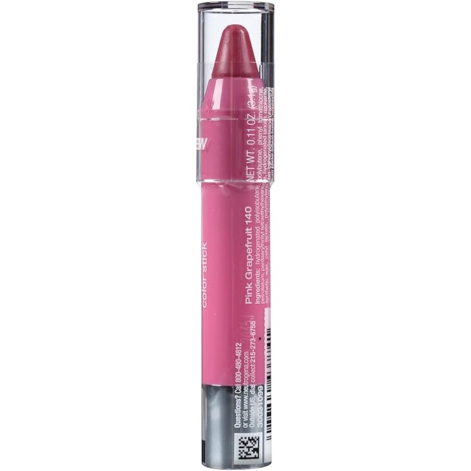 Neutrogena Moisturesmooth Color Stick, 140 Pink Grapefruit, .011 Oz. (Pack of 36)