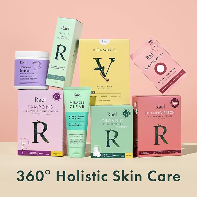 Rael Face Mask Skin Care, Bamboo Facial Mask Sheet Set - Variety Pack, Korean Skincare, All Skin Types, Gift Set (5 Hydration, 5 Vitamin C, 5 Collagen, 5 Tea Tree, 20 Sheets)