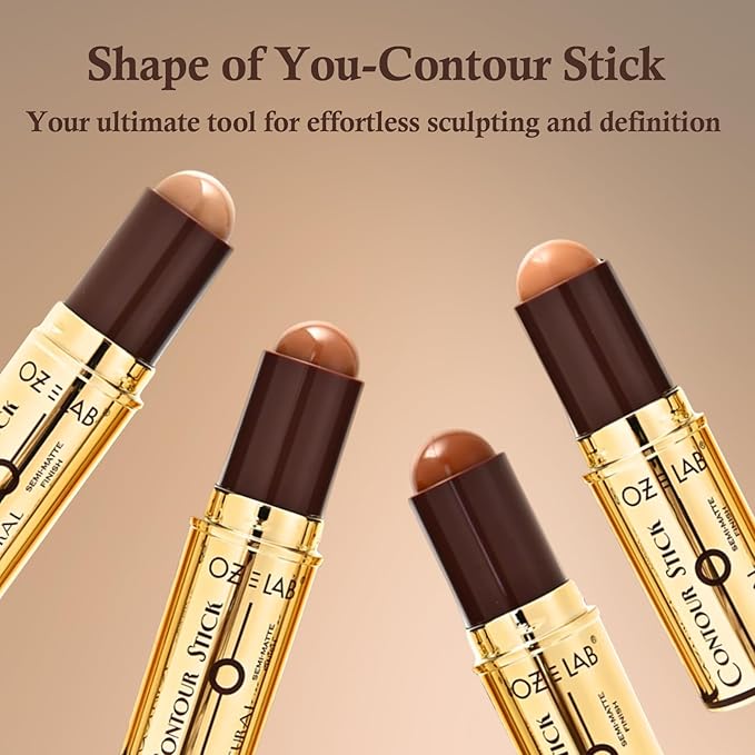 Beauty Shape of You Contour Stick – Multi-Use Creamy Formula for Contouring and Eyeshadow – Available in 4 Shades (03 - Medium To Tan, 8G / O.28 FL.OZ(pack of 1))