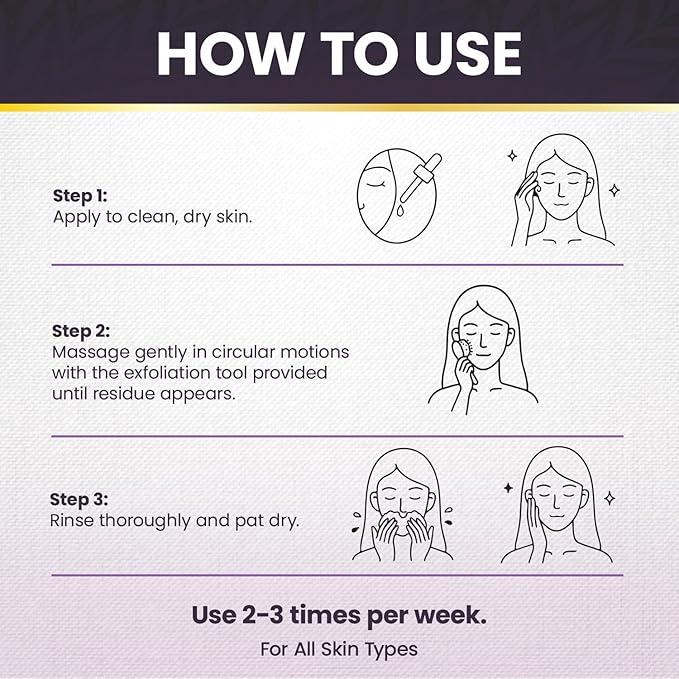 Black Rice Exfoliant Rice Peel Shot Ampoule - Removes Sebum, Dead Skin, Rice Exfoliator for Face - Pore Minimizer and Hydrating Formula for Smooth Radiant Glow, All Skin Types (90 mL)