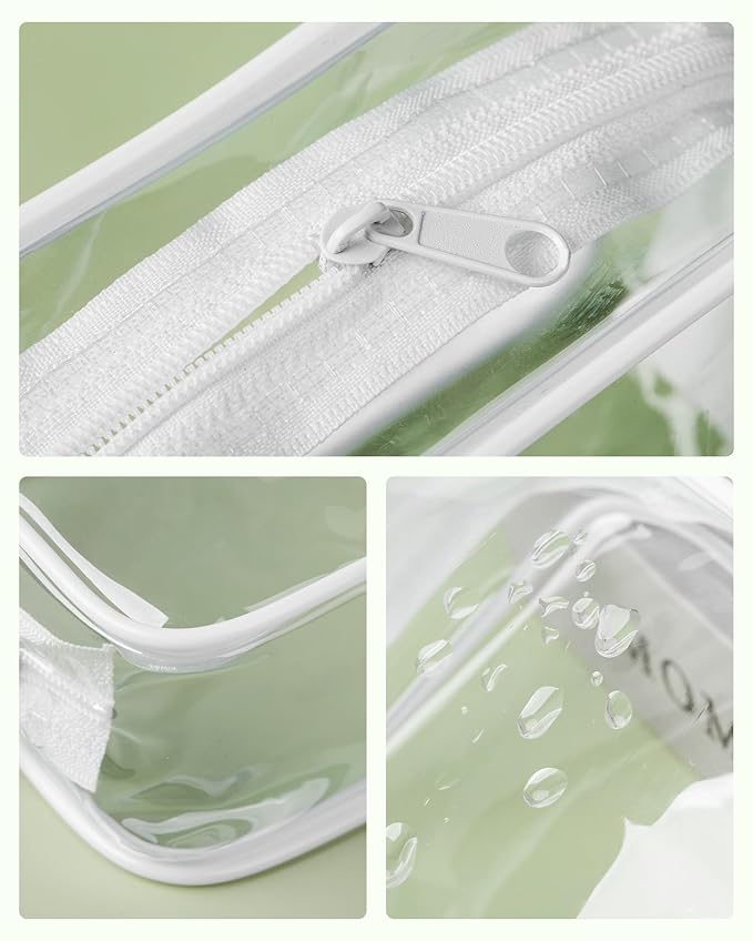 Travel Containers for Toiletries 4 Pack, TSA Approved Travel Size Toiletries, With Clear Bag Leak Proof Silicone Jars, Creams Jars Carrying Small Items