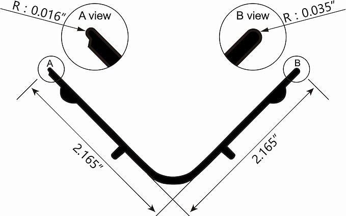 Dual Edge Aluminum Emulsion Scoop Coater for Silk Screen Printing Coating Tool (6 Inch)