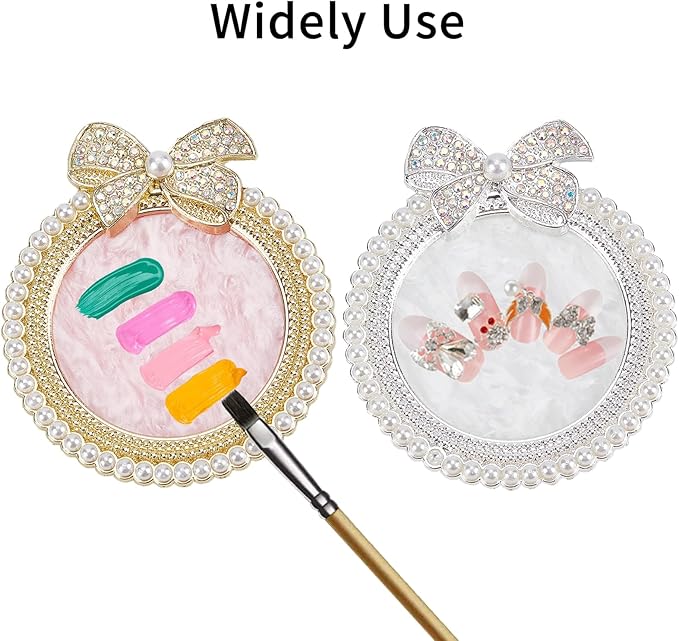 NICENEEDED 2 PCS Resin Nail Art Palette, Nail