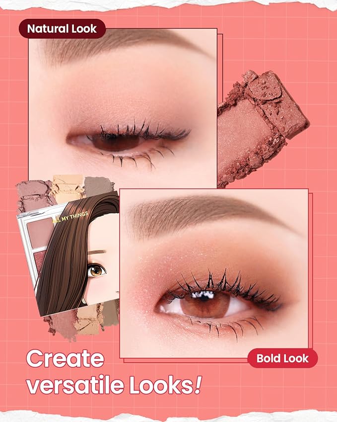 AMTS True Beauty Dear Rose Eyeshadow Palette, Matte