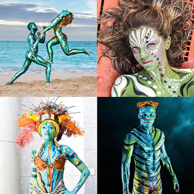 1 Stroke Palette 10 x 10g Face and Body Paint