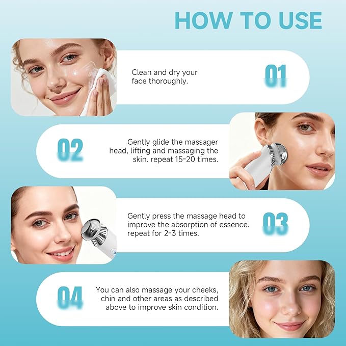 Eye Care Wand, Cold and Hot Skincare Treatment,Face Roller and Eye Massager for Eye Puffiness,Dark Circles and Glow; Depuffing Wand,Facial Skin Care Tools for Women Men (White)