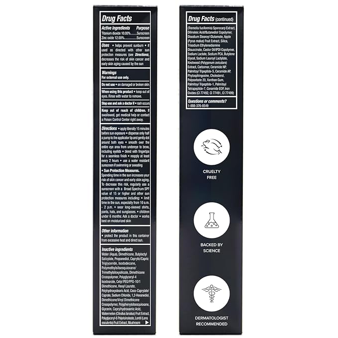 DRMTLGY Luminous Eye Corrector SPF 41, Under Eye Color Corrector for Dark Circles, Anti-Aging Tinted Eye Cream, Hydrating Eye Serum with Peach Undertone, Tan