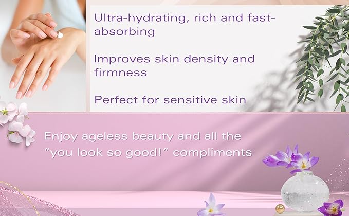 Saffron & Bakuchiol Cream for Face - Natural Retinol Alternative Anti Aging Face Cream to Reduce Wrinkles – Made in USA, Organic All Natural Ingredients - 1.7 oz