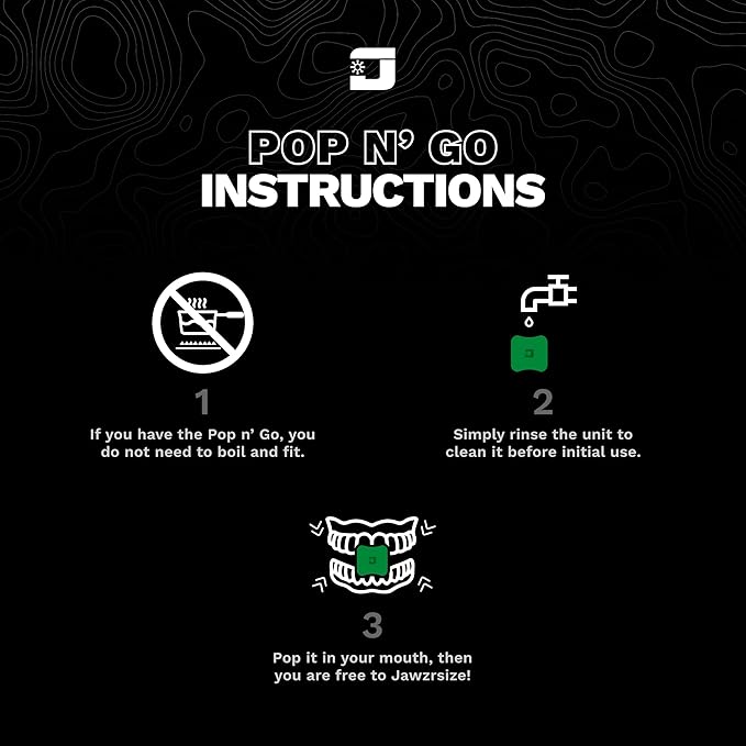 Jawzrsize Pop N Go and Custom Fit Jaw Enhancer Bundles- Jaw, Face, and Neck Exerciser and Toner