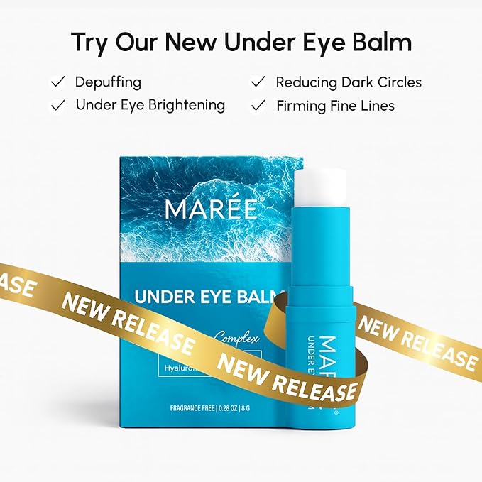 MAREE Violet Eye Gels - Marine Collagen Under Eye Patches for Puffy Eyes - Undereye Mask Patches for Women - Moisturizing Gel Eye Masks with Grape Water - Gel Pads