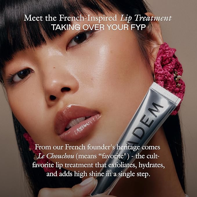 EADEM Le Chouchou Bisous Set, Lip Softening Balm, Lip Gloss for Women, Plumper and Mask for Lips, Overnight Hydrating & Moisturizing Luxury Lip Balm, 0.5 oz, 5 Piece Set