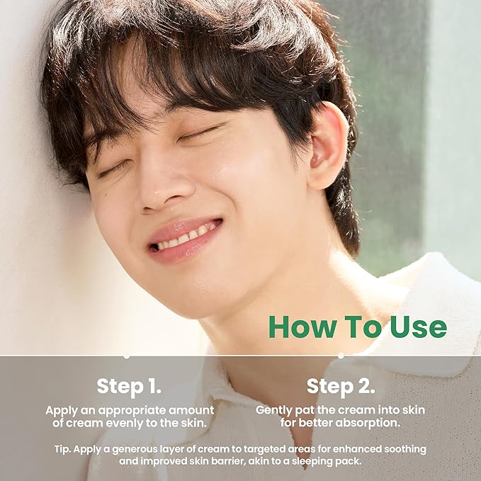 AXIS-Y Panthenol 10 Skin Smoothing Shield Cream - Daily Facial Moisturizer Barrier Cream for Long Lasting Hydration & Soothing - Vegan Korean Skin Care Face Lotion - 1.69 fl. oz.