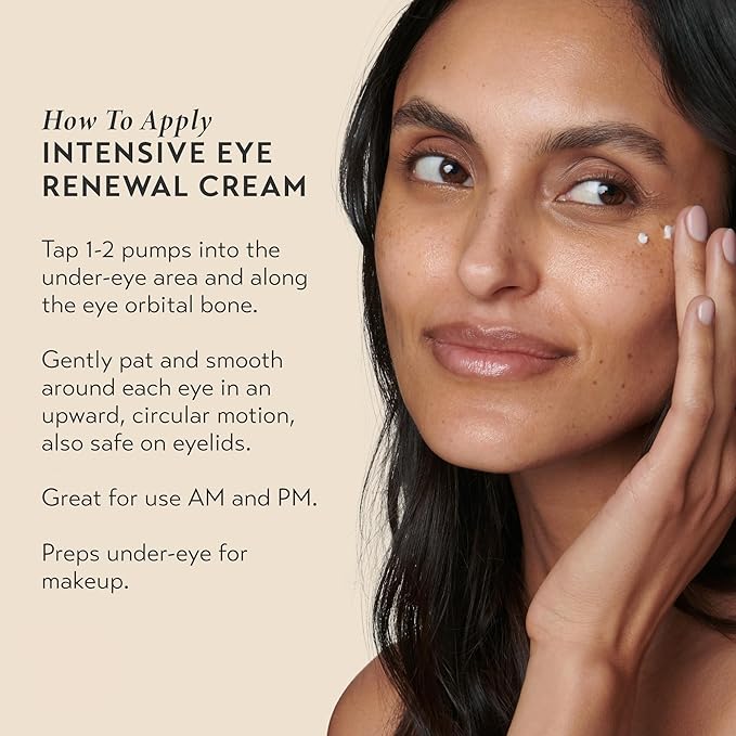 SHANI DARDEN Intensive Eye Renewal Cream, Hydrating Under Eye Cream for Dark Circles, Fine Lines, Wrinkles & Crows Feet with Niacinamide, Shea Butter & Ceramide, Crease-Free & Makeup-Ready, 0.50 fl oz