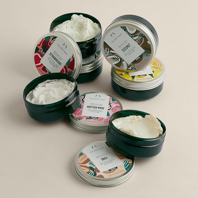 The Body Shop Shea Body Butter – Hydrating & Moisturizing Skincare for Very Dry Skin – Vegan – 6.4 oz