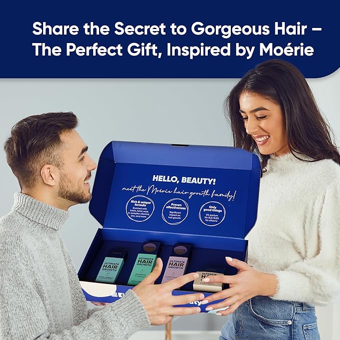 Moerie Ultimate Hair Growth Shampoo – For Longer, Thicker, Fuller Hair - Vegan Friendly Volumizing Hair Products – Paraben & Silicone Free – All Hair Types – Reverse Hair Loss – 8.45 fl oz (250ml)