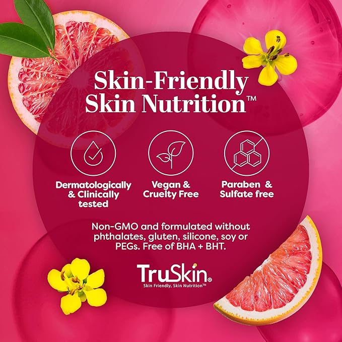 TruSkin Vitamin C Super Serum - Niacinamide, Retinol, Hyaluronic Acid & Squalane - All-in-One Anti Aging Serum for Face – Improve Appearance of Dark Spots, Firmness for Brighter Looking Skin, 2 Fl Oz