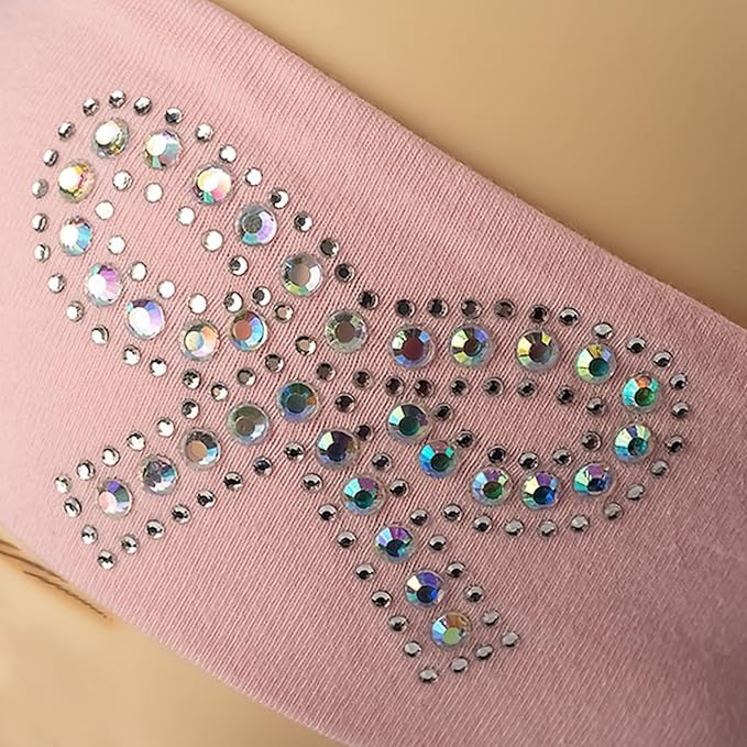 975PCS Gem Stickers Jewels for Crafts Rhinestone Stickers Face Gems Pearls for Makeup stick on Body Crystal Clear Crystal Decals 3/4/5/6MM Hair Nails Craft DIY Decor