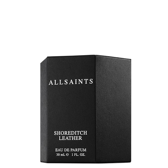 AllSaints Shoreditch Leather Eau De Parfum - Chypre Leather Wood Fragrance - Unisex Perfume with Vetiver & Amber Fragrance - Essential Oil Scent for Sensual Evening Wear - 30mL/1 fl oz