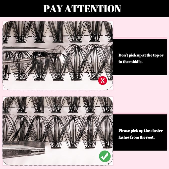 Lash Clusters 320pcs Individual Lashes 30D&40D&60D DIY Lash Extensions D-Curl Lash Clusters False Eyelashes Natural Look 11-20mm Mix Cluster Eyelash Extensions EASY TO USE (30D+40D+60D-0.07D)