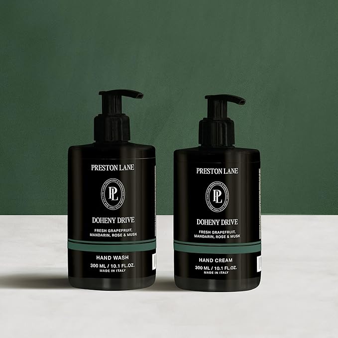 Preston Lane Hand Set, Scented Hand Wash & Cream Duo, Gently Cleanses, Hydrating & Nourishing