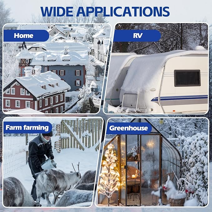 15FT Heated Water Hose for Rv,Heated Drinking Water Hose Antifreeze to -45°F,Great Rv Accessories for Campers,Livestock,Agriculture,Lead and BPA Free