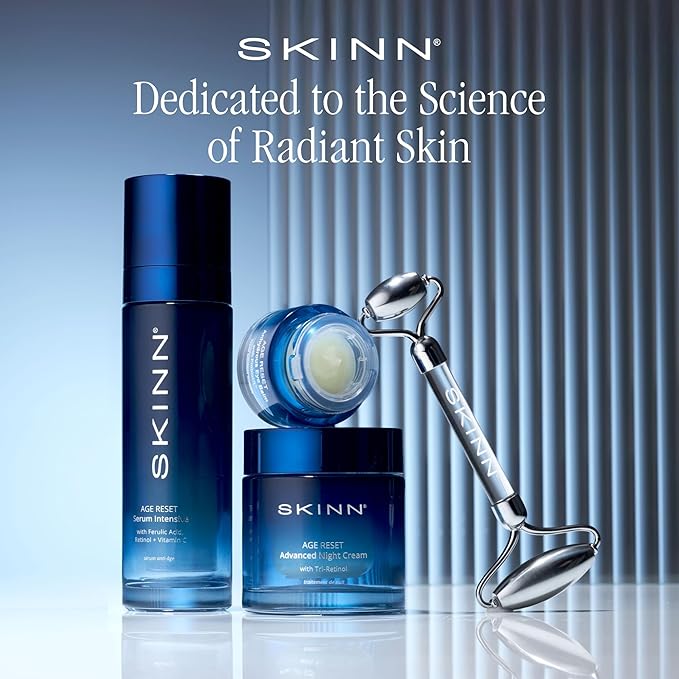 SKINN Advanced Night Cream for Face, 1.7 Fl Oz - Deep Wrinkle Cream for Women & Men for Fine Lines, Uneven Skin Tone & Sagging Skin - Facial Moisturizer Skin Care for Vibrant & Healthy-Looking Skin
