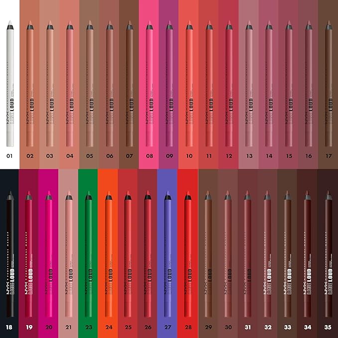 NYX PROFESSIONAL MAKEUP Line Loud Lip Liner, Longwear and Pigmented Lip Pencil with Jojoba Oil & Vitamin E - Too Blessed