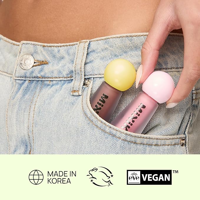 MIXIK Plumping Lip Ampoule, Hydrating Lip Gloss Plumping Ampoule made with Shea Butter & Argan Kernel Oil leaving Lips Plump, Smooth and Glossy, promotes Vibrant High-Gloss Plump Lips (Mauve Plump)