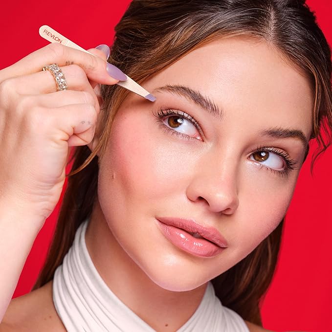 Revlon Designer Series Slant Tweezer, High Precision, Made With Long Lasting Stainless Steel, 1 Count