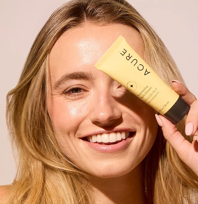 Acure Brightening Day & Night Cream Set – Hydrating & Radiance-Boosting Moisturizers for Even Skin Tone & Smooth Texture, Vegan, 1.7 Fl Oz Each