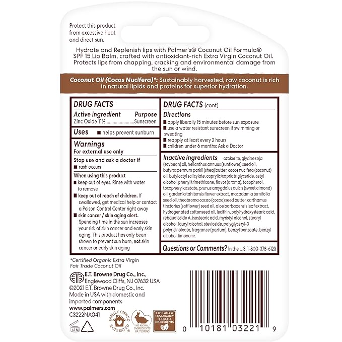 Blistex Medicated Lip Balm, 0.15 Ounce, 3 Count (Pack of 1) Prevent Dryness & Chapping & Palmer's Coconut Oil Formula Lip Balm Duo, All-Day Moisturization, Lip Balm Easter Basket Stuffers