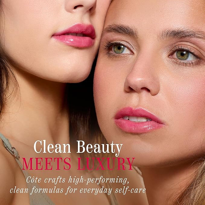 Côte Beauty's Peptide Lip Shine in Lola, Ultra Hydrating & Long-Lasting Coral Plumping Lip Gloss for Women with Hyaluronic Acid, Shea Butter & Jojoba Oil, Vegan & Cruelty-Free, 0.12 Fl Oz