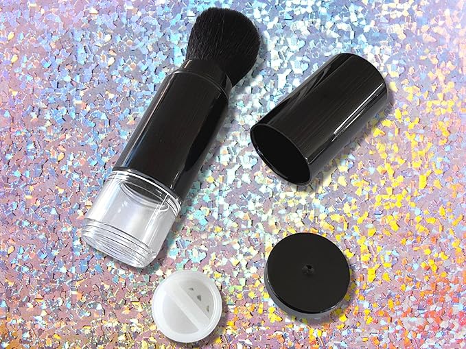 Face, Body and Hair Highlighters (6, EMPTY and Pump Brush)