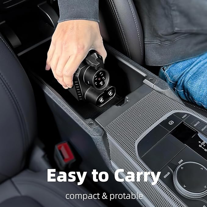 2025 Upgraded for Tesla Supercharger to CCS1 Charger Adapter, Max 500A 1000V Fast Charge NACS to CCS Electric Vehicle Charging Adapter Compatible with Tesla Supercharger, Fit for Rivian,Ford,GM EVs