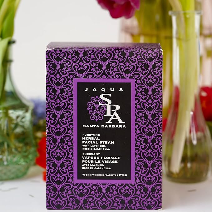 Jaqua Facial Steam Kit for Women – Herbal Sachets with Lavender, Rose & Calendula | Self-Care Spa Detox for Glowing Skin Signature | 4 Pack