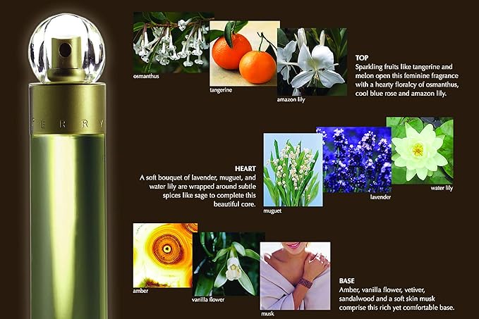 Perry Ellis 360 Eau De Toilette Spray 6.8 Oz/ 200 Ml for Women & 360° for Women Body Mist, 8 Ounce