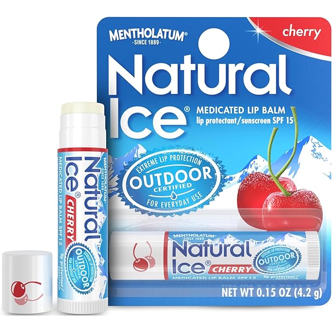 Natural Ice Medicated Lip Protect SPF 15 Cherry 12 Pkgs