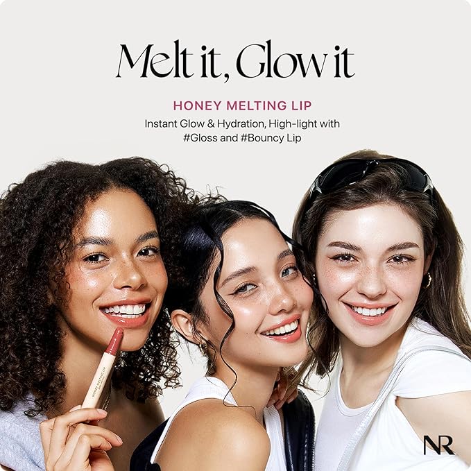 Nature Republic HONEY MELTING LIP (09 GRAPE) SOFT LIP STICK Hydrating Gloss, Moisturizing balms, Sheer tint, Shine & Nude, Glowy Finish, korean make up, Stocking Stuffers
