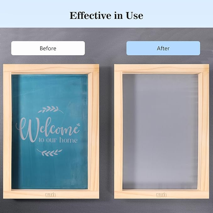 Caydo Screen Printing Emulsion Kit Includes Screen Printing Emulsion Remover Powder (Mix - 2000oz), Screen Printing Photo Emulsion (8.5 oz), Diazo Sensitizer, Screen Printing Supplies