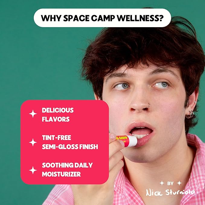 Wellness Jumbo Lip Balm - Juicy Watermelon Organic Flavored Balm (2 Pack)