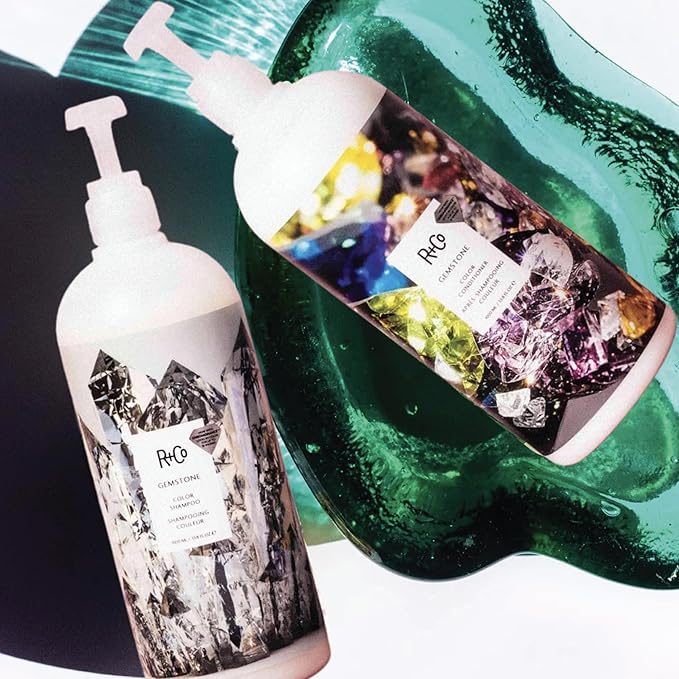 R+Co Gemstone Color Shampoo & Conditioner Set + Deluxe Sample (0.5oz) | Protects Color, Repairs & Nourishes | Vegan + Cruelty-Free | 33.8oz (Pack of 2)